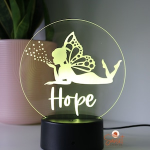 Personalised Night Light / Fairy Light / LED Light Base / Custom Kids Lamp / Birthday Gift / Personalised Gift / Room Decor