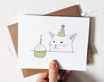 Table Cat meme, Woman Yelling at Cat Meme,  Funny Birthday Cat Card, Meme Birthday Card, Card For Boyfriend, Husband, Wife, Best Friend