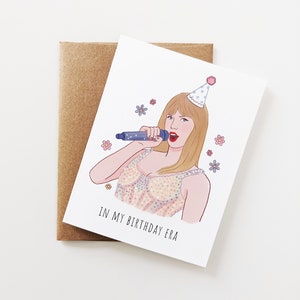 Taylor Birthday Card for Her, Eras Tour, Swiftie Birthday, eras merch, Taylor new era swift, Birthday gift for friend, daughter, bestie BD15