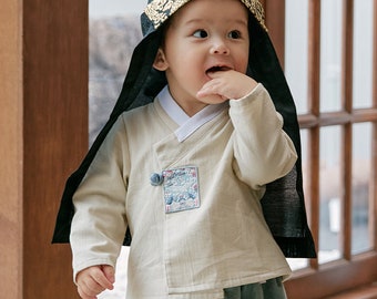 Daily Wear Baby Boy Korean Dol Dohl Baekil 100-Day Cotton Hanbok