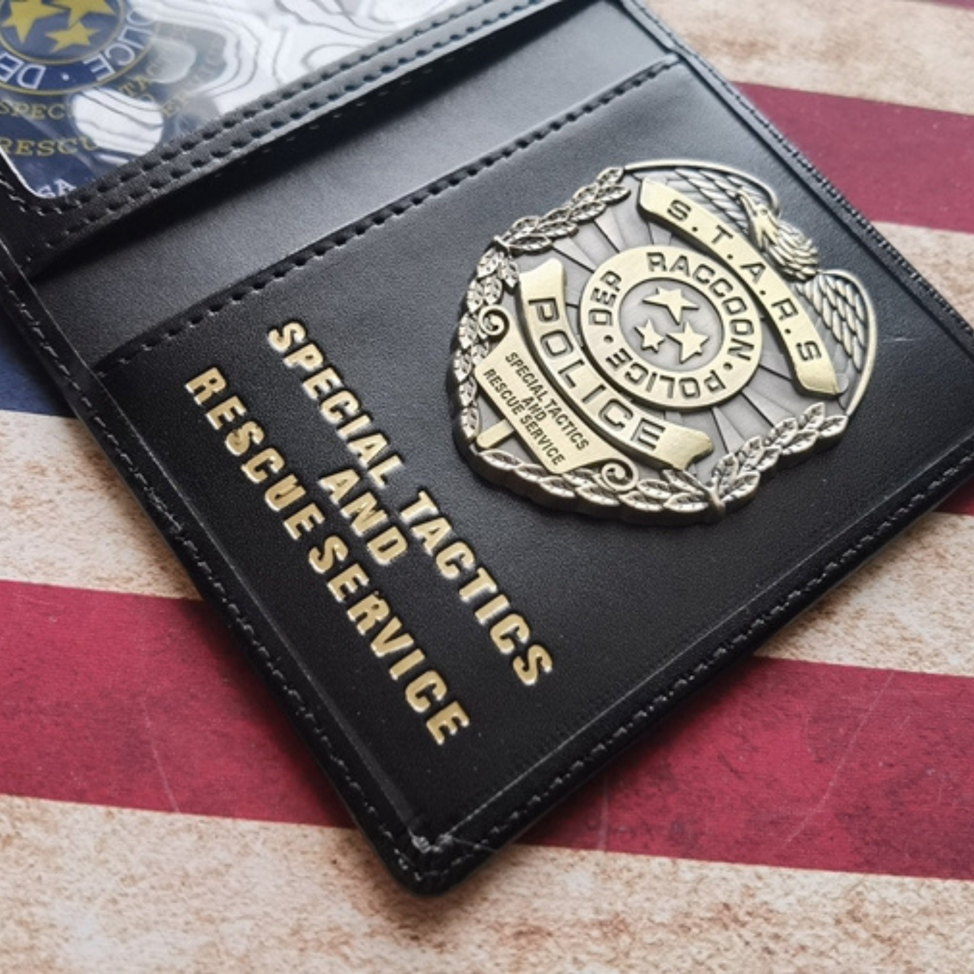 Art & Collectibles Resident Evil ID card & Leather wallet Set,100% ...