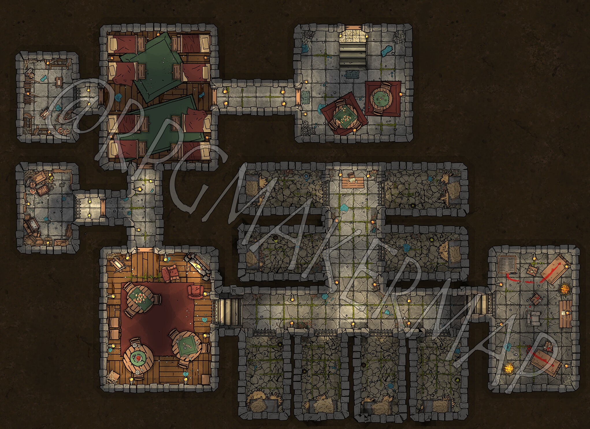Dnd Jail Battle Map