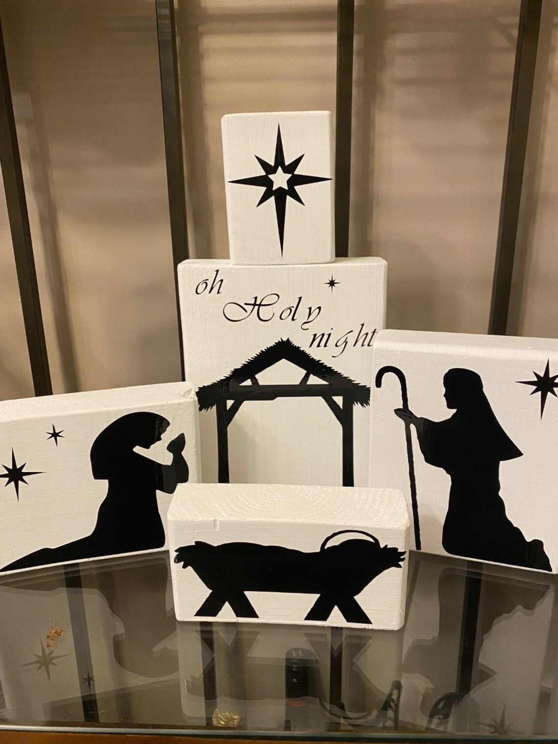 Nativity Scene Stacking Blocks Christmas Decor, Gift Etsy