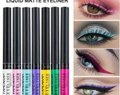 12 Colour Matte Liquid Eyeliner Waterproof Eye Liner Pen Long Lasting Eye Makeup