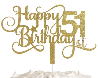 51st Birthday Cake Etsy