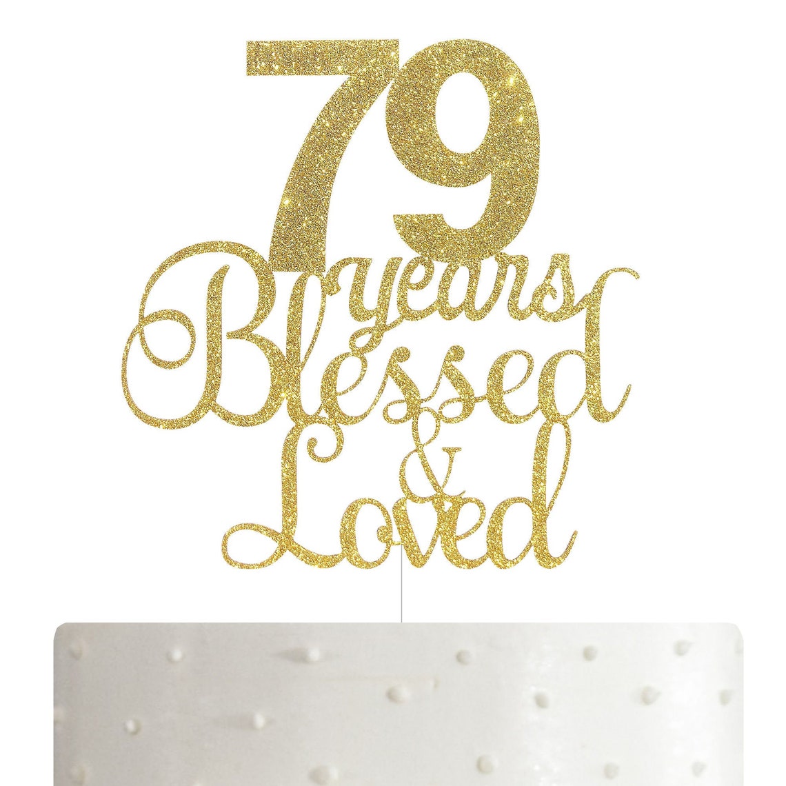 Alpha K 79th Birthdayanniversary Cake Topper 79 Years Etsy