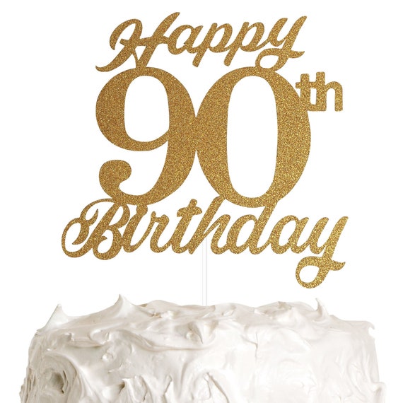90th Birthday Cake Topper 90th Birthday Cake Topper 90th - Etsy