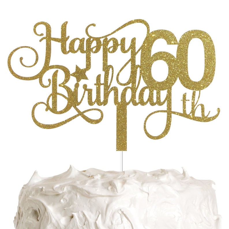 60th Birthday Party Decorations Alpha K Gg 60th Birthday Cake Topper Happy 60th Birthday Cake Topper Paper Party Supplies Party Decor Efp Osteology Org