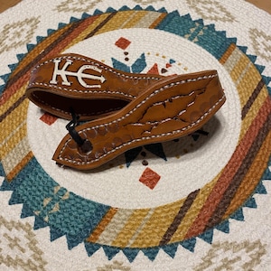 Custom Leather slobber straps