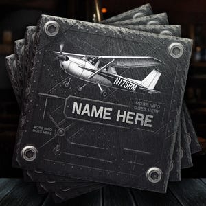 Personalized Pre-Designed Aviation Coasters