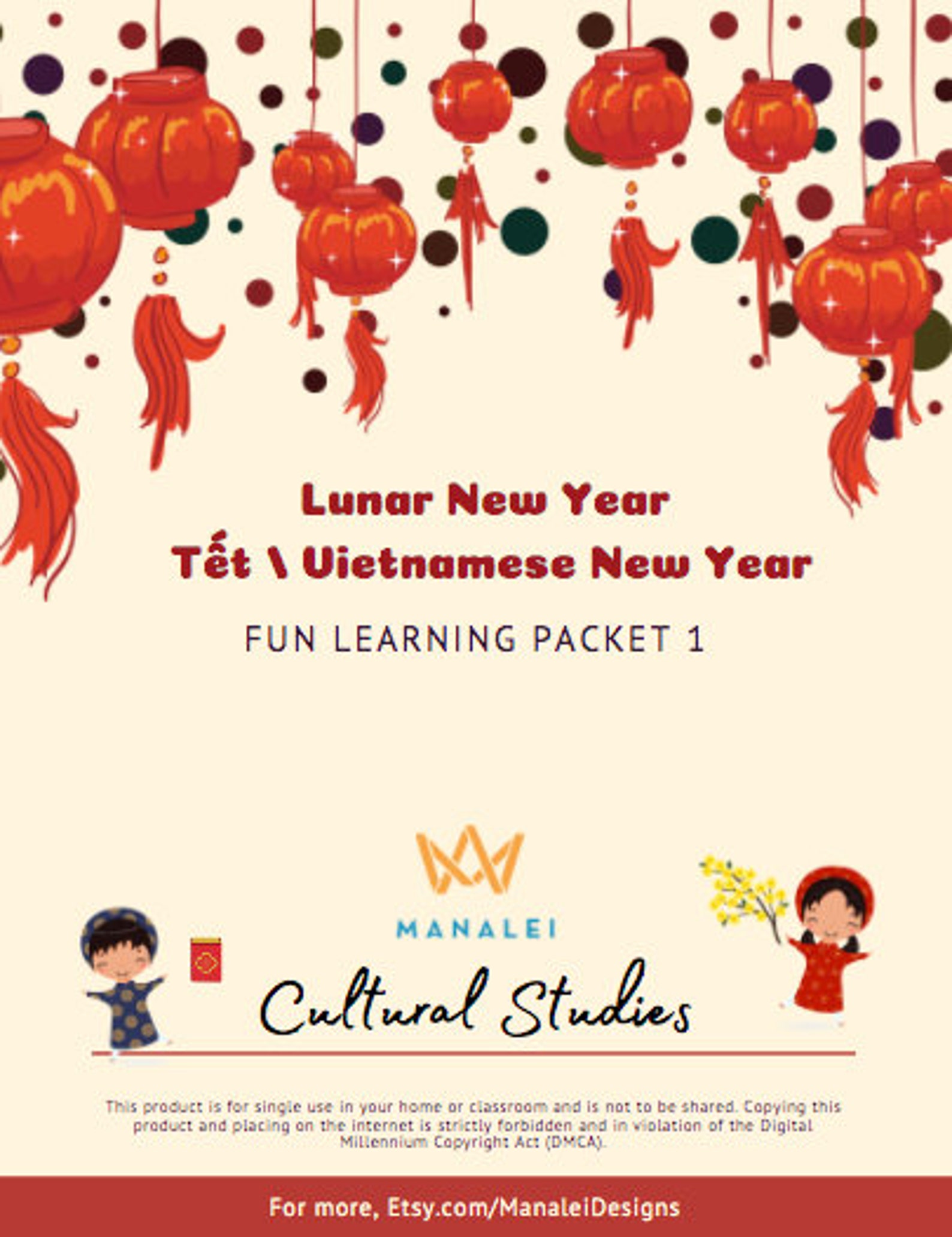 Tet / Lunar New Year PRINTABLE / Vietnamese New Year Fun | Etsy