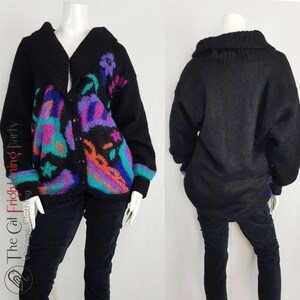 Mohair sweater jacket 80s cardigan sweater from etsy hotsell