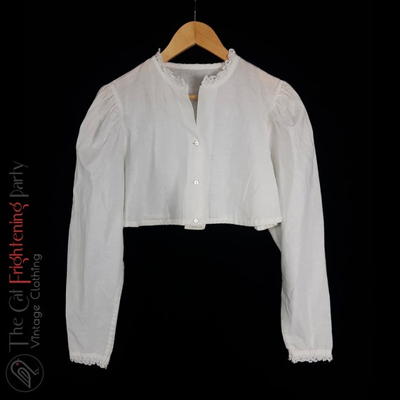 Edith Moser Austrian Bavarian Cropped Blouse Size… - image 4