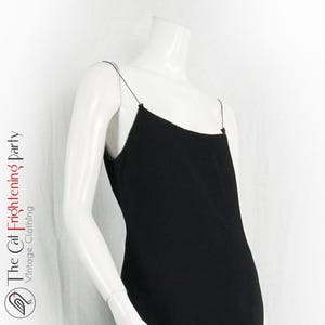 Vintage 1990s Dress, Size 10 (Vtg 12), Moschino Cheap & Chic, 90s Minimalist Dresses, Strappy Slip lbd, Little Black Dress, Cocktail, Party