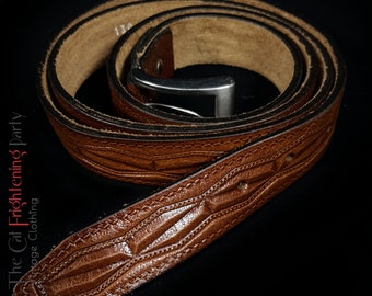 Vintage Furla Brown Leather Belt - Etsy Canada display picture 1