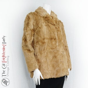 Vintage Blonde Fur Coat, Size 12/14, Vintage Glamour, Genuine Fur, Coney Rabbit Fur Coats, Vintage Fur Coats, Light Fur, Womens Fur Coats