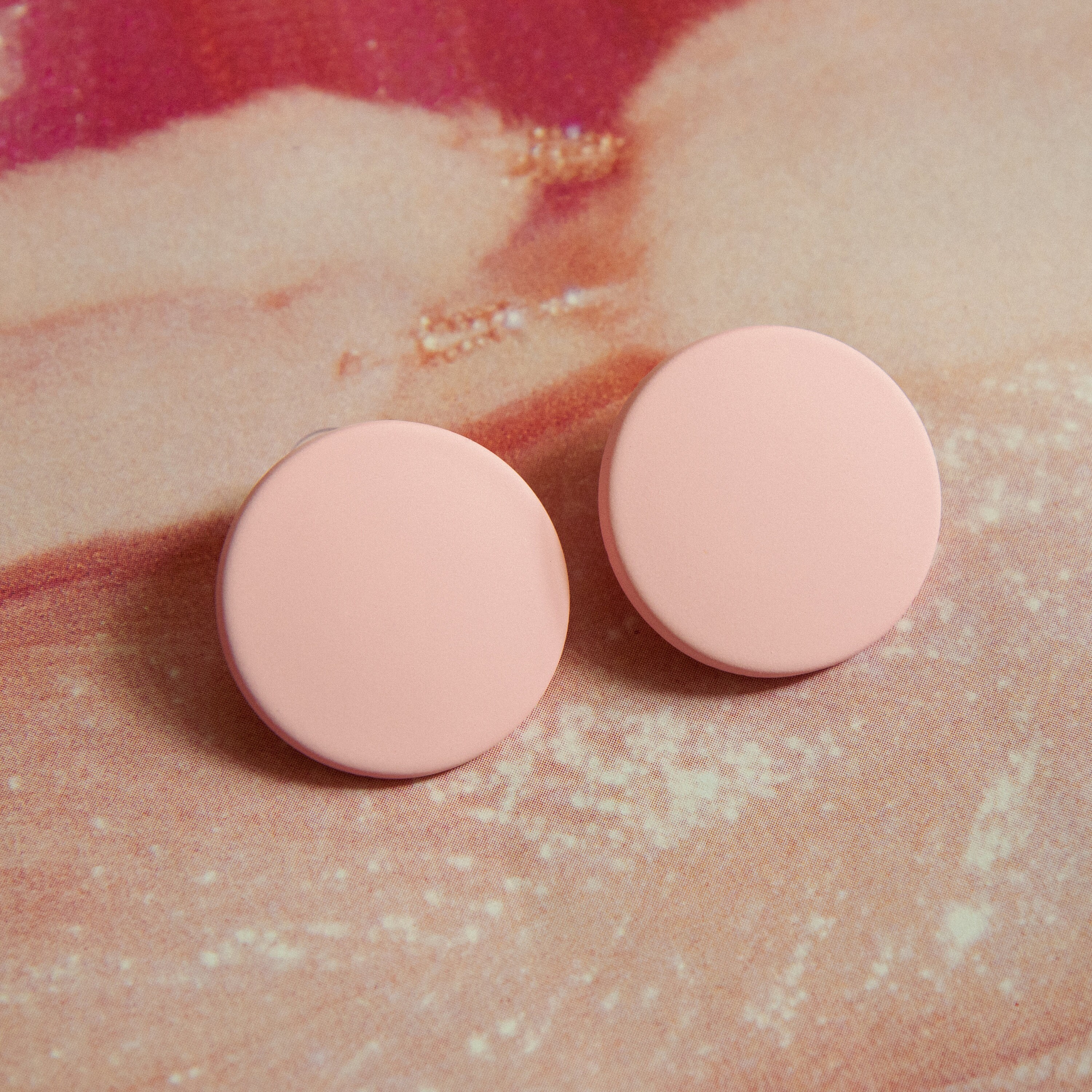 Retro 80s Style Earrings, Miami Style, 1980s Fashion Accessories, Round ...