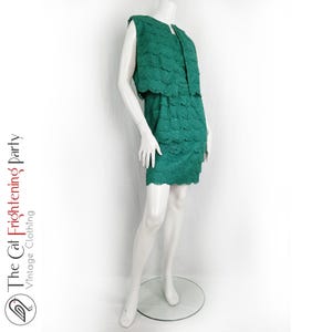 Vintage 60s Outfit, Eastex Suit, Size 12 (Vtg 16), Green Shift Dress & Jacket, Vintage 1960s Dresses, 60s Mod, Carnaby St, Swinging 60s