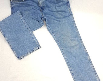 Vintage Wranglers Classic Jeans W36/38 L32 Regular Medium Blue Wash Denim Straight Leg