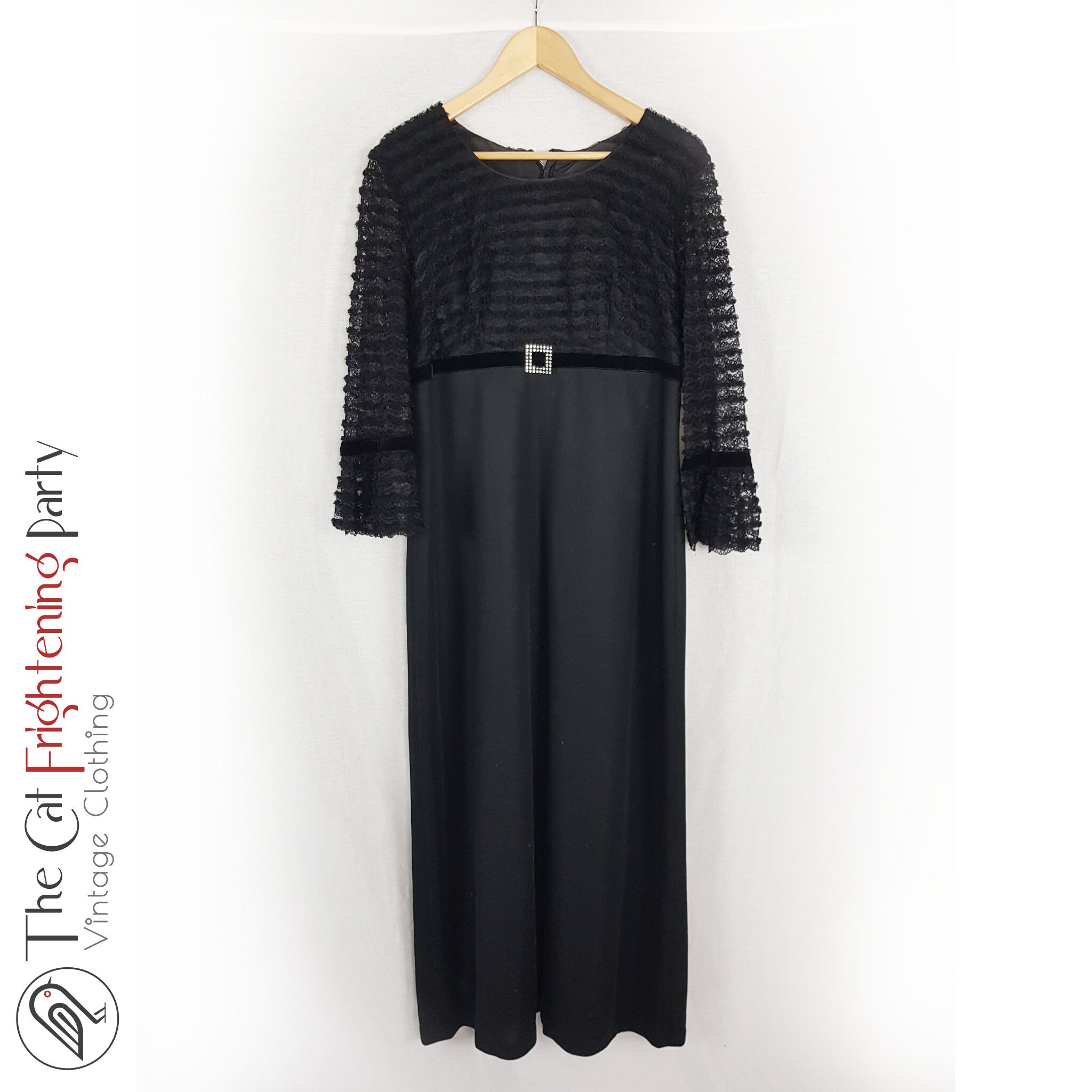 AMERI　Vintage　Antique Lace Dress / Black AMERI Vintage Antique Lace Dress / Black 1950s Vintage Black