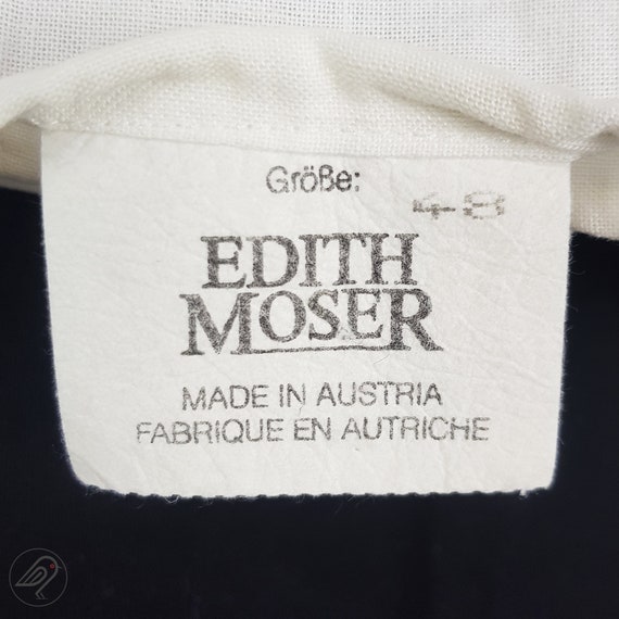 Edith Moser Austrian Bavarian Cropped Blouse Size… - image 3