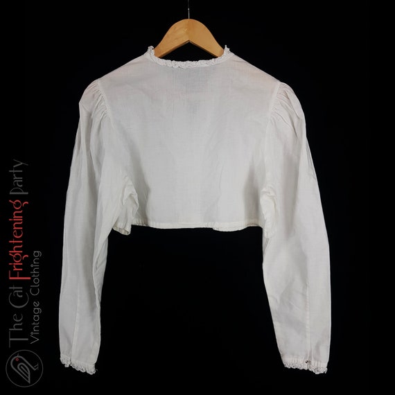 Edith Moser Austrian Bavarian Cropped Blouse Size… - image 2