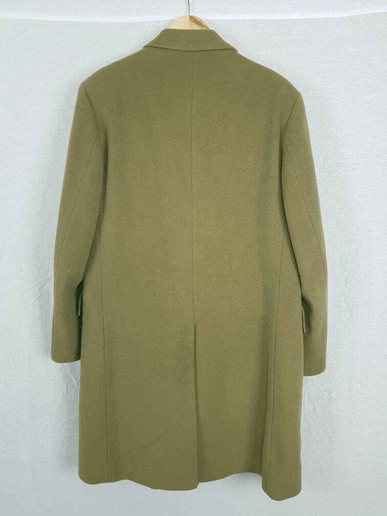 Vintage Crombie Overcoat 40 Chest Camel Brown Pure Wool Etsy