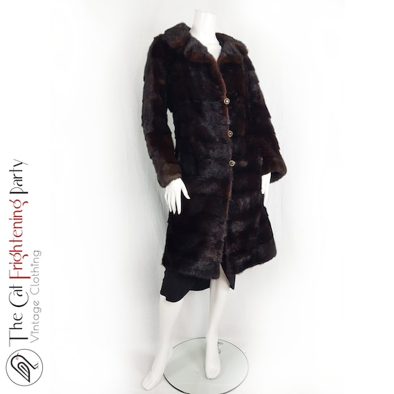 Vintage Genuine Real Fur Coat, Size 14-16, Penn Fifth Avenue