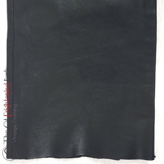 Genuine Leather Trousers UK 38"/EU 56 XXL Black P… - image 8