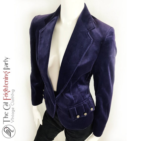 Vintage Velvet Jacket Size 10 Laird-Portch of Sco… - image 1