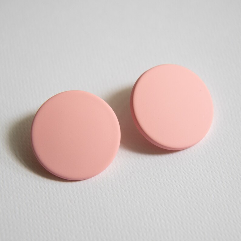 Retro 80s Style Earrings, Miami Style, 1980s Fashion Accessories, Round ...