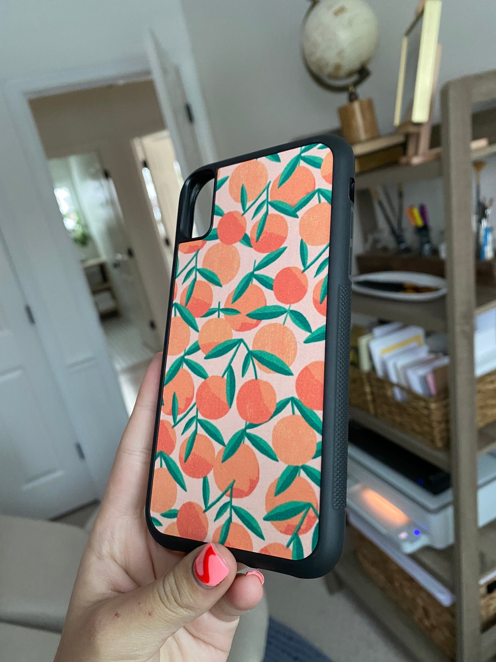 IPhone XR peach case Etsy