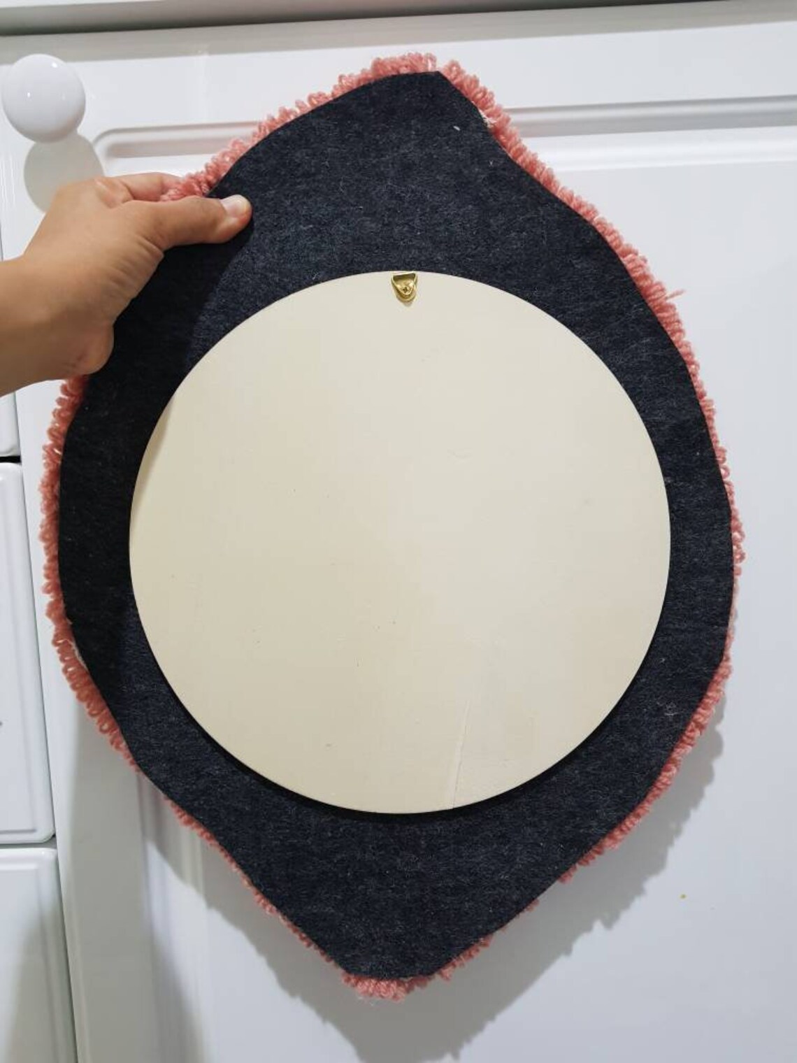 Rug Mirror/punch needle mirror/Tufted mirror Etsy