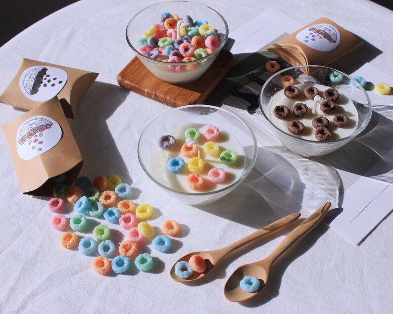 Cereal Candle fruit Loops Candle Unique Colourful Cute Soy Etsy Australia
