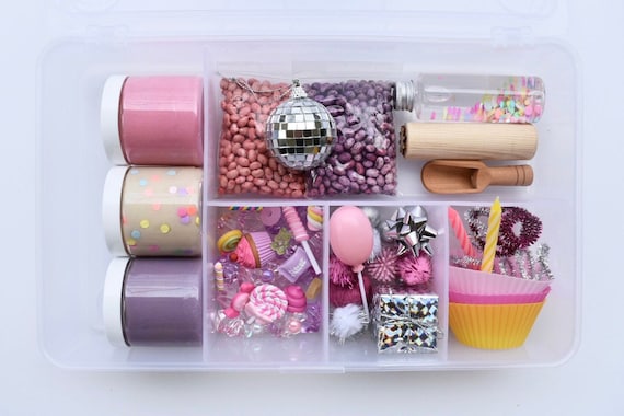 Birthday Deluxe Playdough Sensory Kit Birthday Cupcake Kit