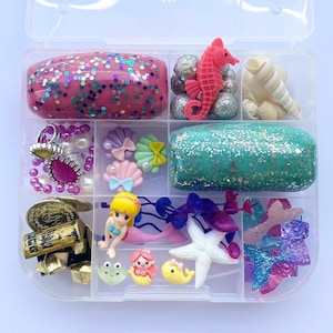 Mermaid Play Dough Kit, Mermaid Kit, Mermaid Toy, Playdough Kit, Playdoh Kit, Sensory Kit, Pretend Play, Girl Gift, Girl Birthday, Kid Gift