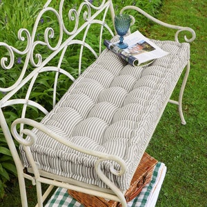 Outdoor metal store bench cushion