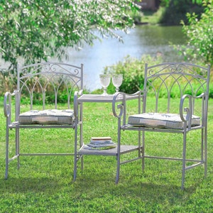 Wrought iron hot sale loveseat