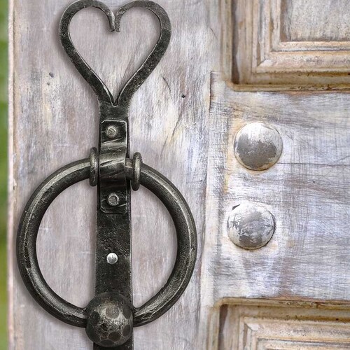 Cat Door Knocker Cast Iron Cat Shaped Front Door Knocker Etsy