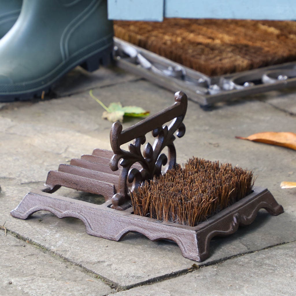 Decorative boot shop brush