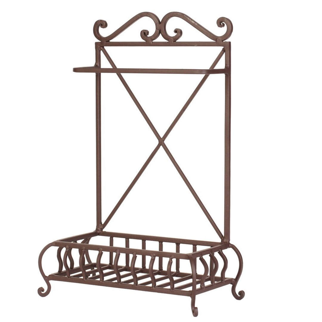 Vintage Style Cast Iron Plant Holder Ornate Scrolled Indoor Etsy UK