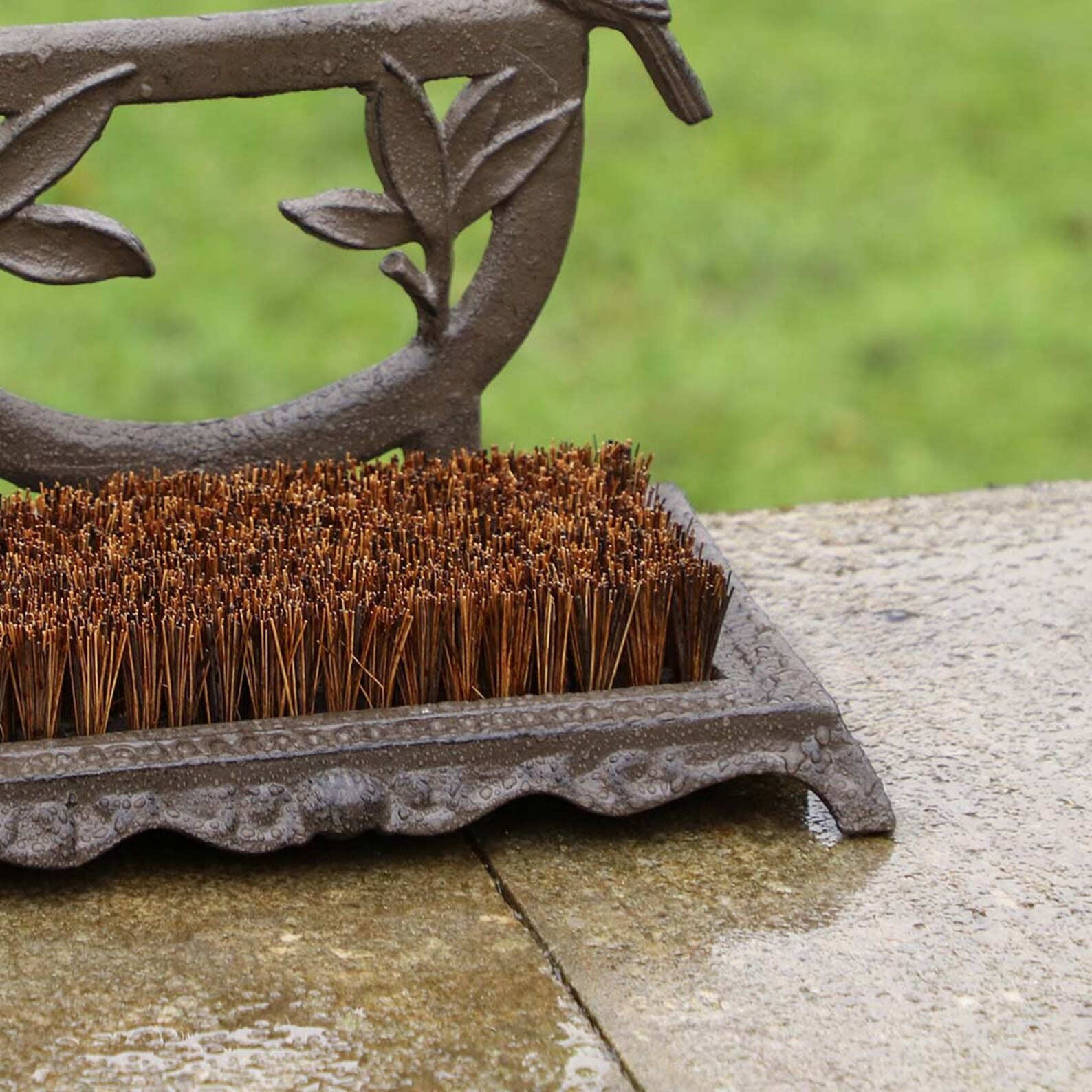 Cast Iron Boot Brush Decorative Love Birds Garden Boot Scraper Etsy UK