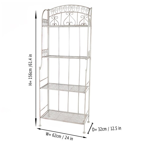 Decorative metal 2024 shelving unit