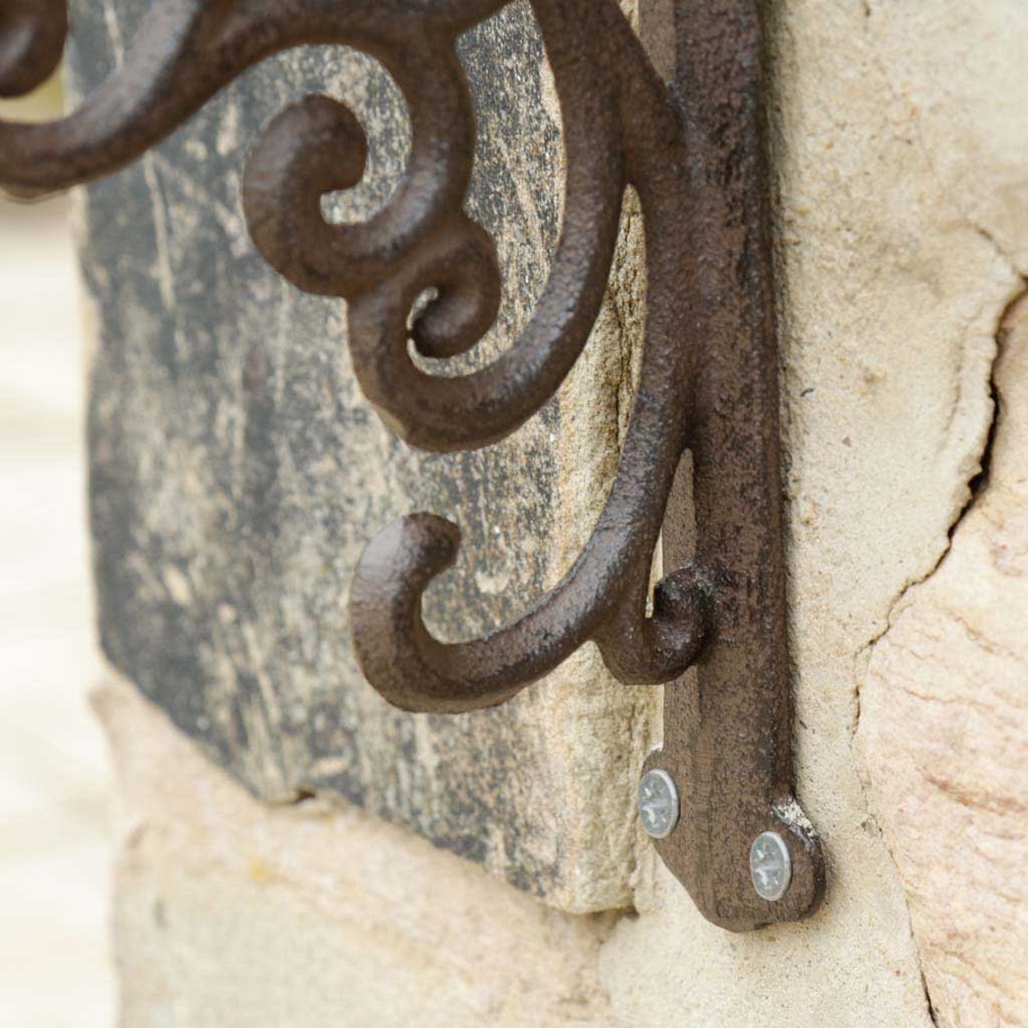 Cast Iron Hanging Bracket Wall Mounted Decorative Garden Etsy UK