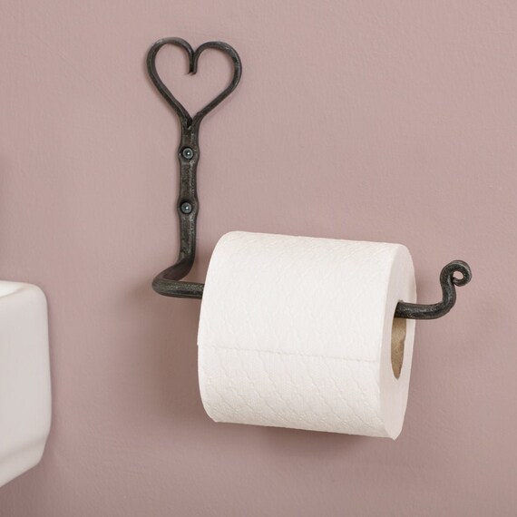 Toilet Roll Holder Cast Iron Wall Mounted Toilet Roll Paper Etsy UK