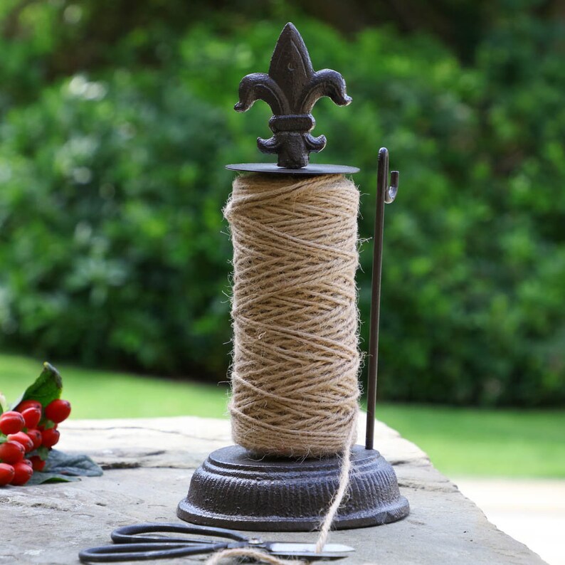 Cast Iron String Holder Garden Twine Dispenser Spool Vintage Etsy UK