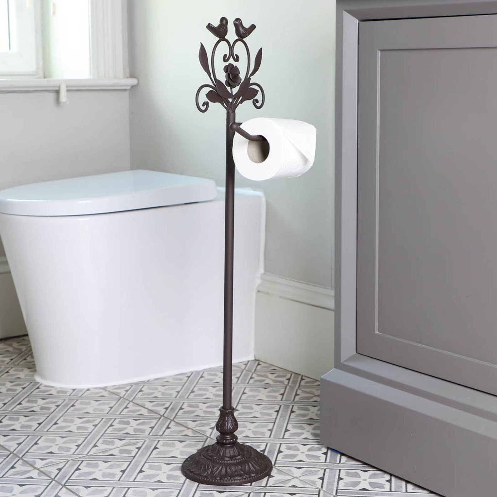Cast Iron Toilet Roll Holder Freestanding Toilet Paper Etsy