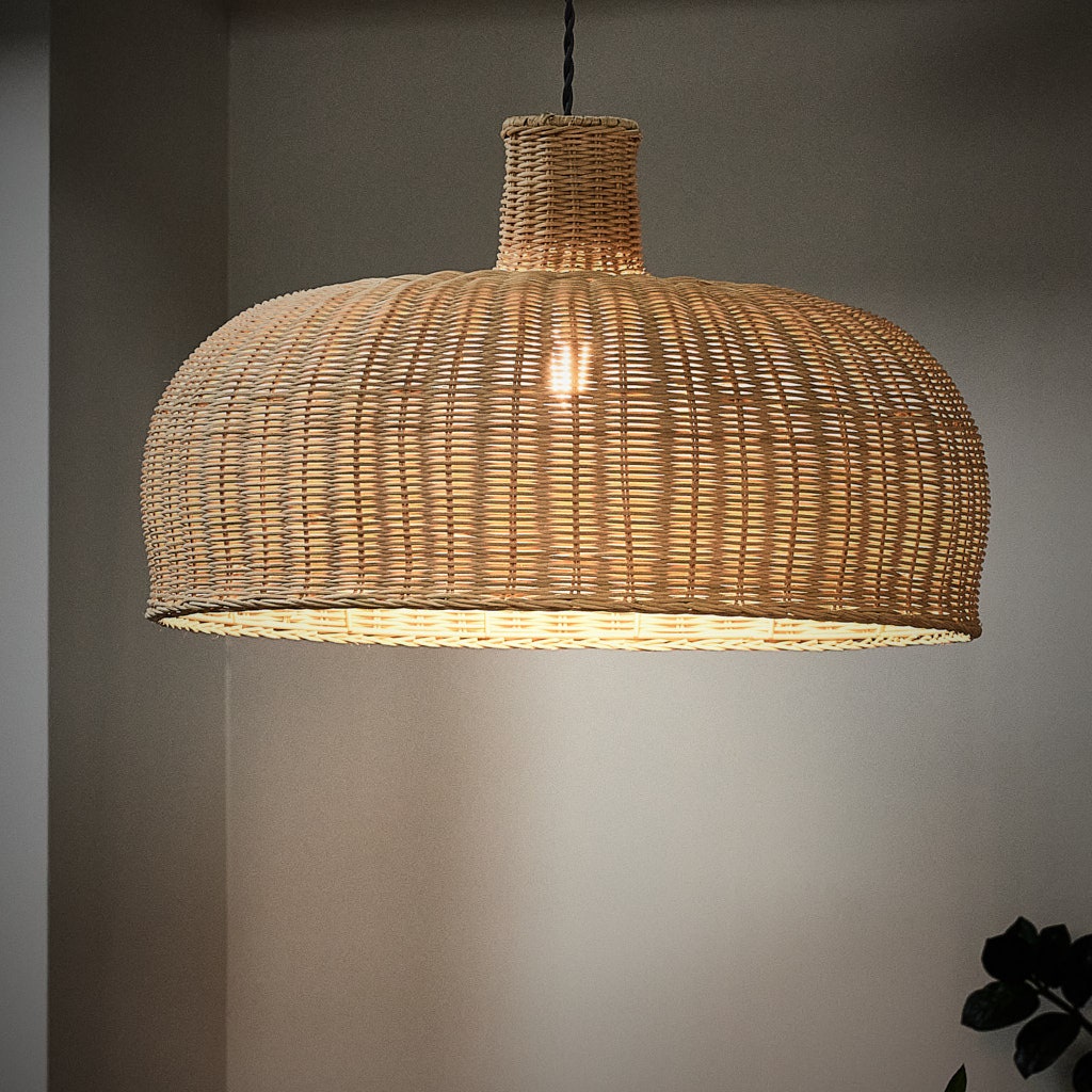Wicker vanity light online