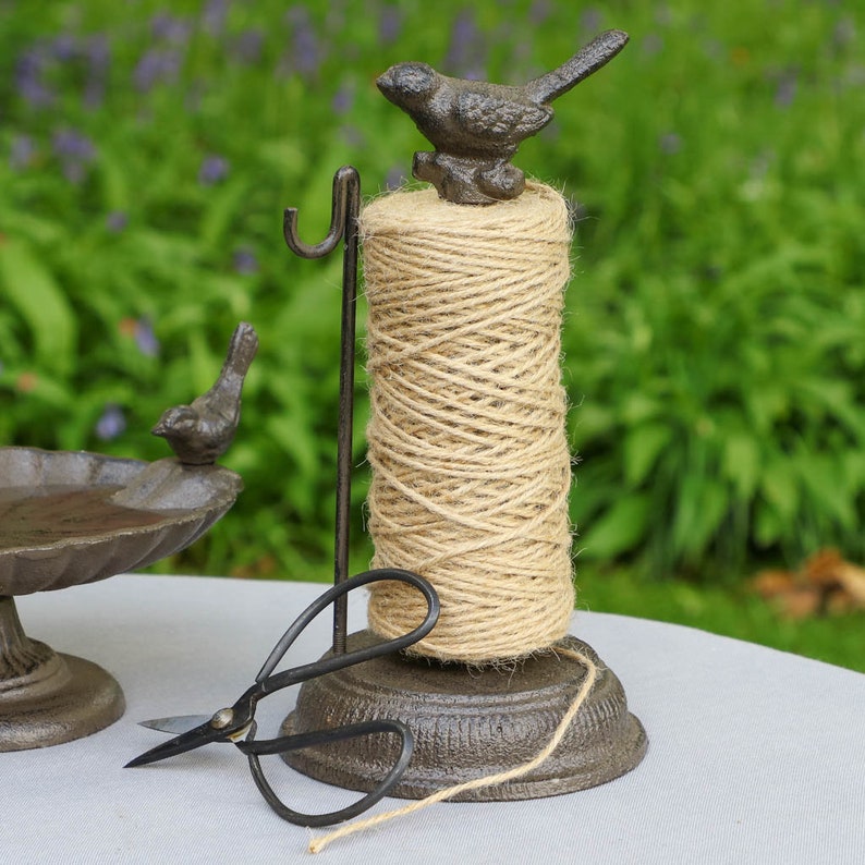 Cast Iron String Holder Garden Twine Dispenser Spool Vintage Etsy UK