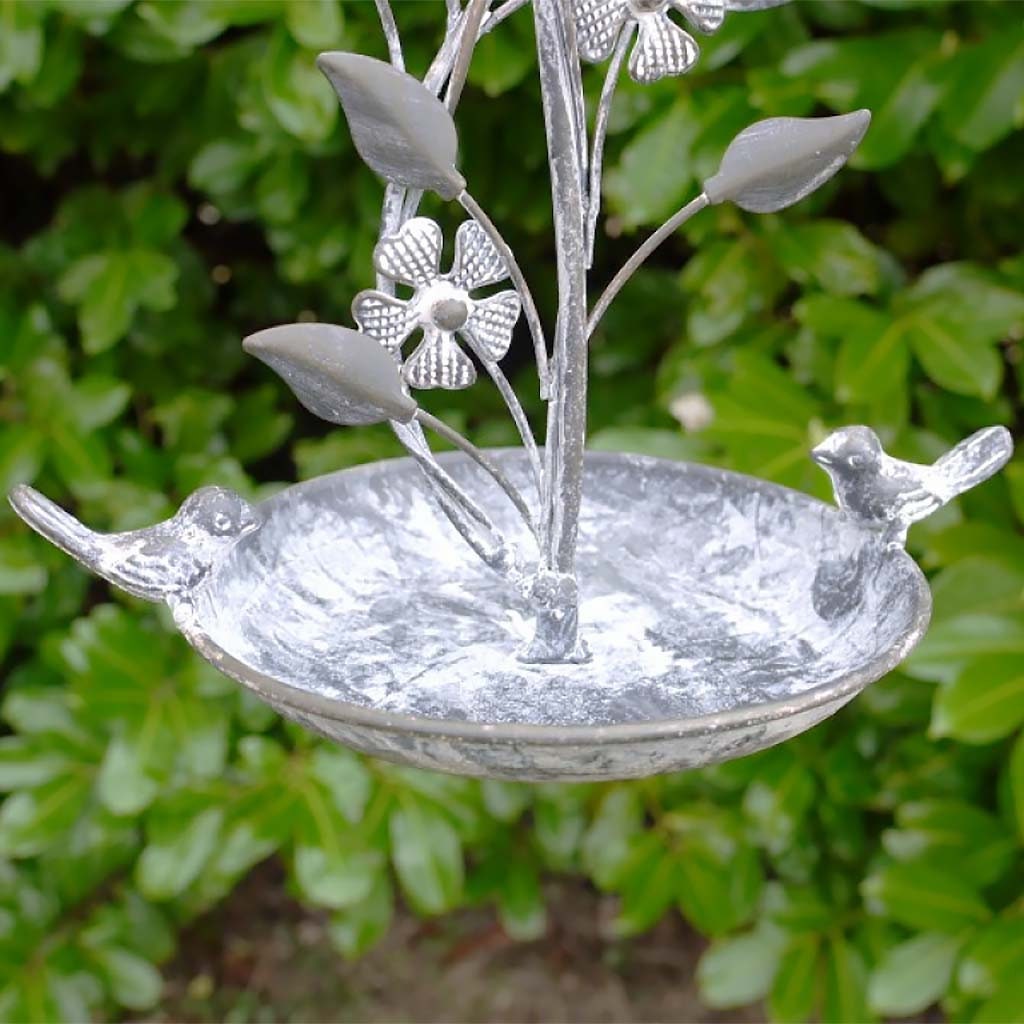 Hanging Vine Bird Dish Vintage Style Distressed Finish Garden Etsy
